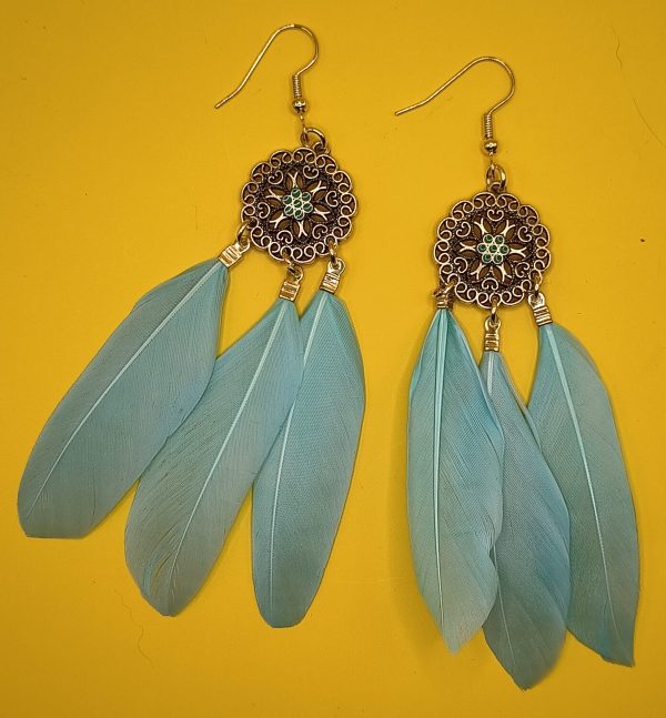 Aretes pluma